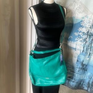 NWT-“Bright Jade” Green Hobo Style Coach Bag
